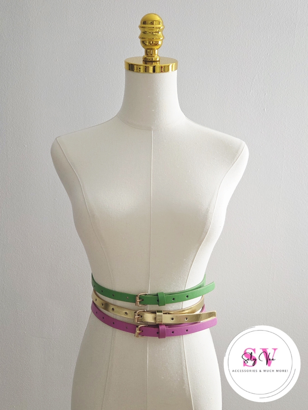 Bundle Of 3 Thin Belts